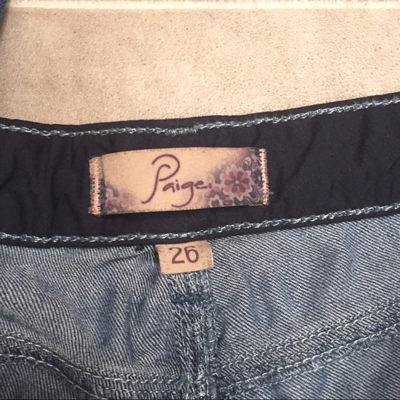 PAIGE Peg Skinny Dark Wash Denim Jeans 26 - Picture 4 of 5